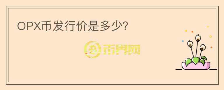 OPX币发行价是多少？