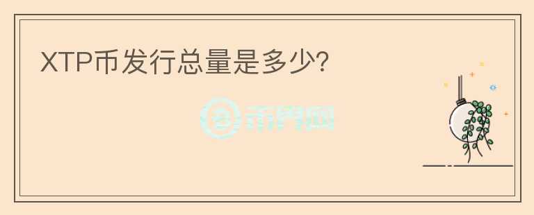XTP币发行总量是多少？