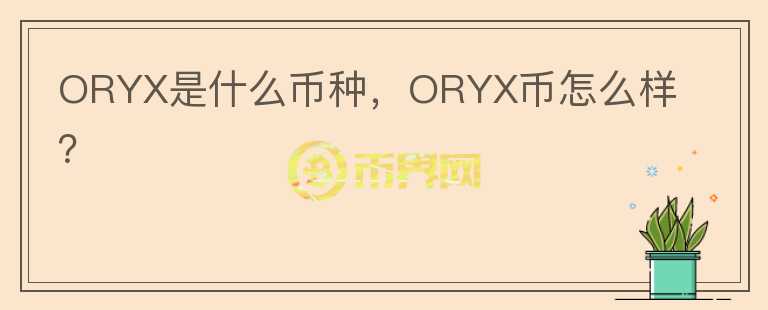 ORYX是什么币种，ORYX币怎么样？