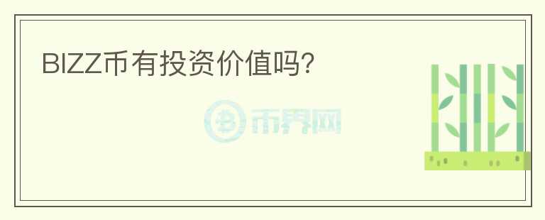 BIZZ币有投资价值吗？