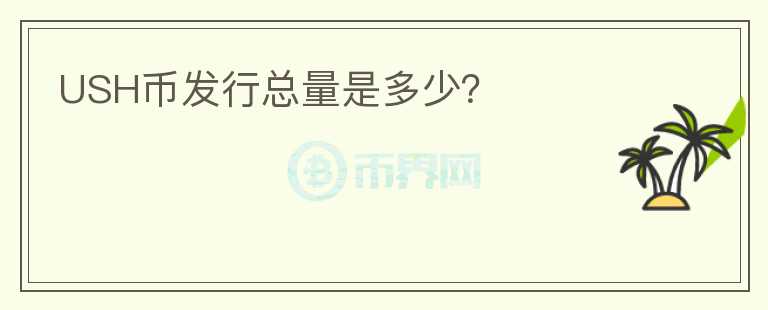USH币发行总量是多少？