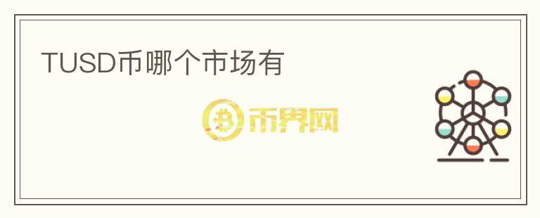 TUSD币哪个市场有