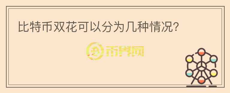 比特币双花可以分为几种情况？