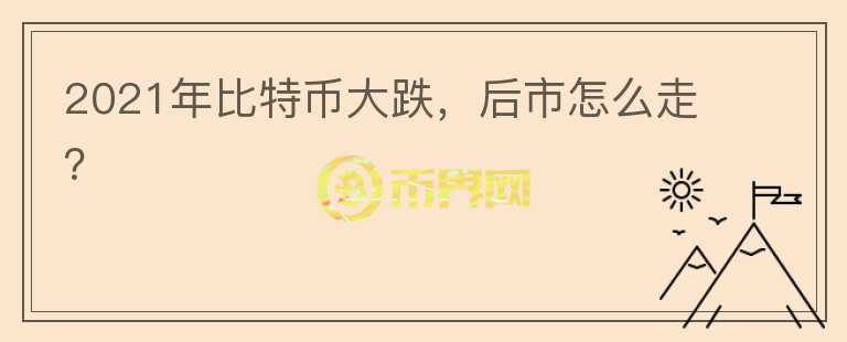 2021年比特币大跌，后市怎么走？