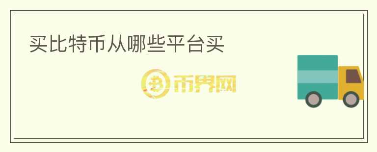 买比特币从哪些平台买