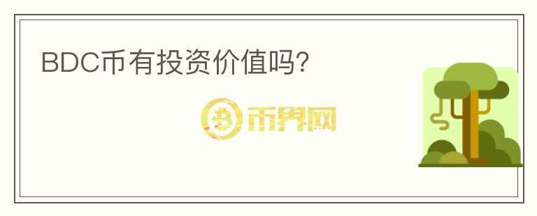 BDC币有投资价值吗?