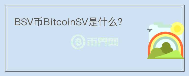 BSV币BitcoinSV是什么？