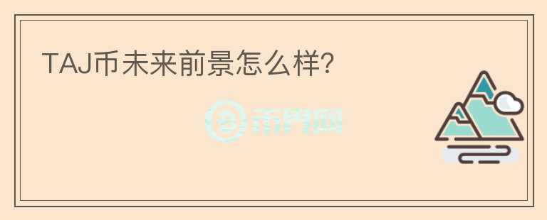 TAJ币未来前景怎么样？