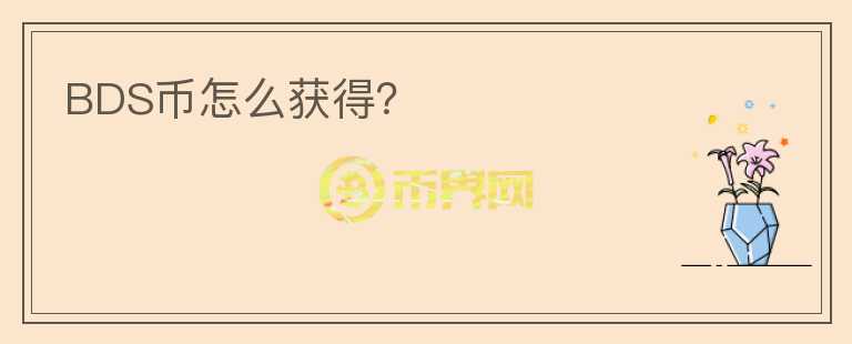 BDS币怎么获得？