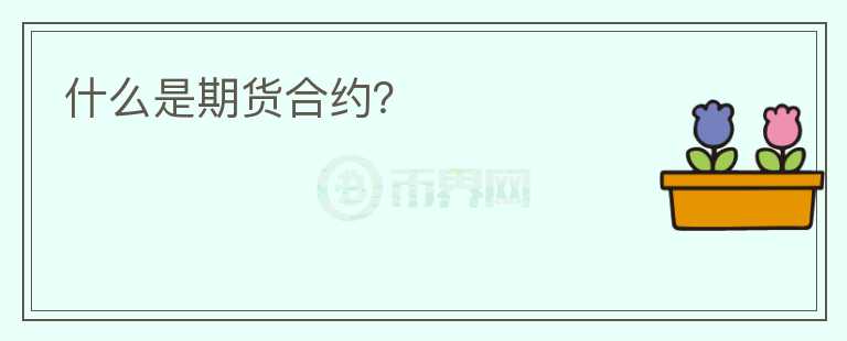 什么是期货合约？