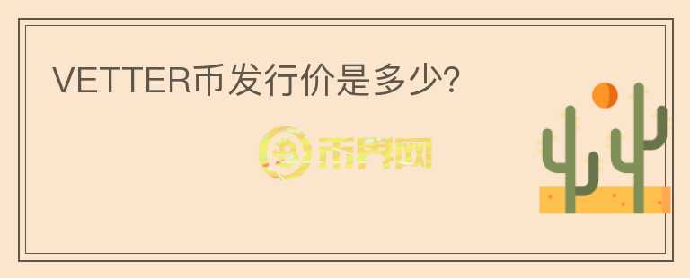 VETTER币发行价是多少？