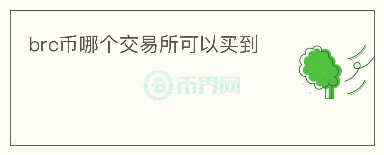 brc币哪个交易所可以买到