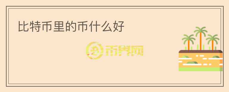 比特币里的币什么好