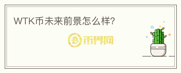 WTK币未来前景怎么样?