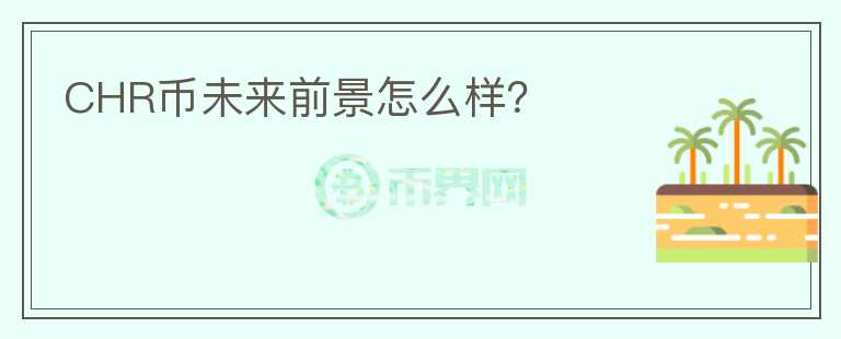 CHR币未来前景怎么样?