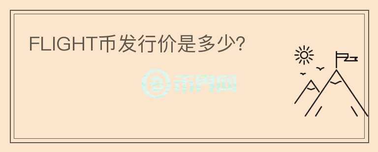 FLIGHT币发行价是多少？