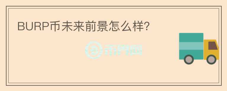 BURP币未来前景怎么样?
